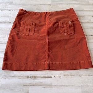 Burnt Orange Corduroy Skirt - 100% Organic Cotton
